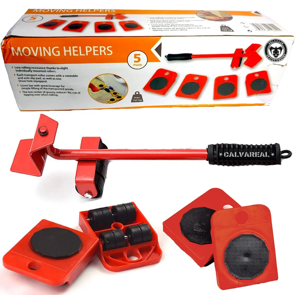 Furniture Shifting Lifting Moving Tool with Wheel Pads